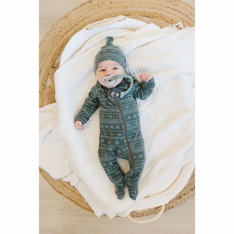 Clothing * | Mebie Baby Preemie + Newborn Alpine Knotted Organic Cotton Beanie