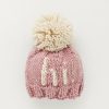 Clothing * | Huggalugs Hi Rosy Pink Knit Beanie Knits