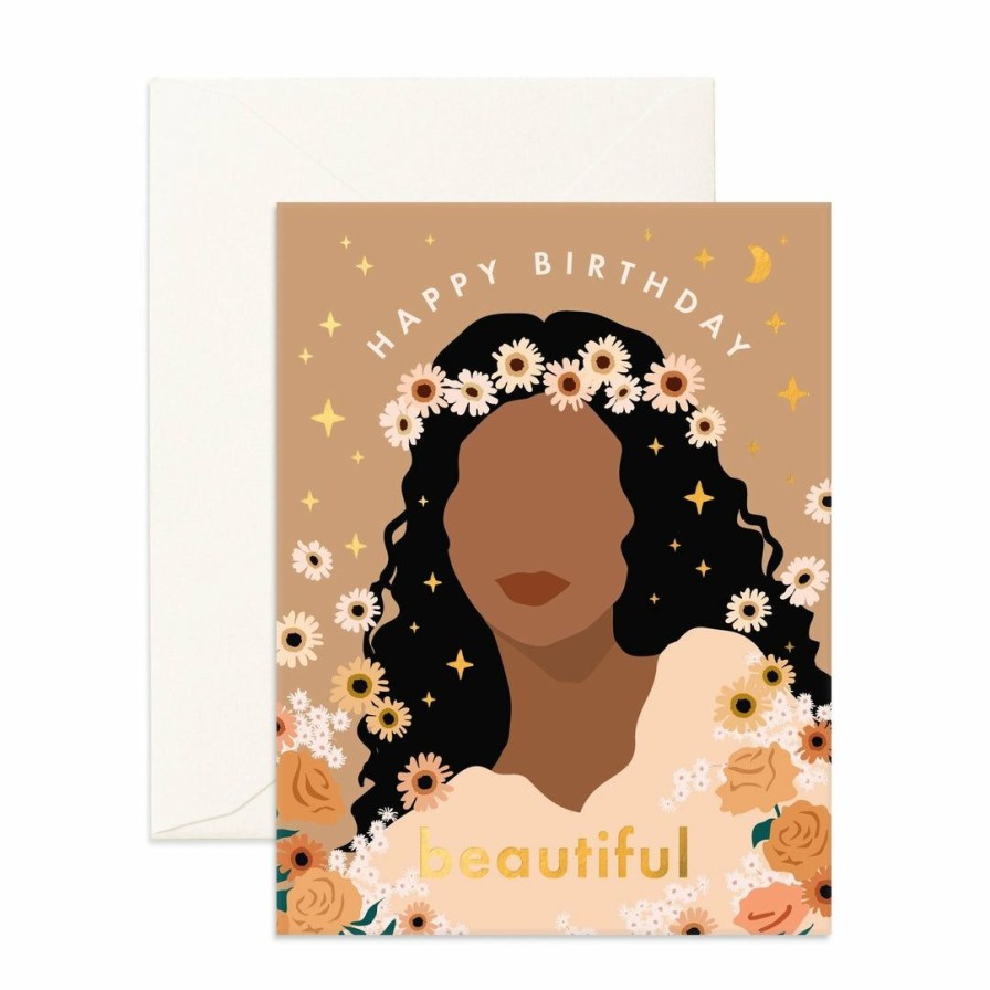 Party Time * | Fox + Fallow Birthday Beautiful Daisies Greeting Card