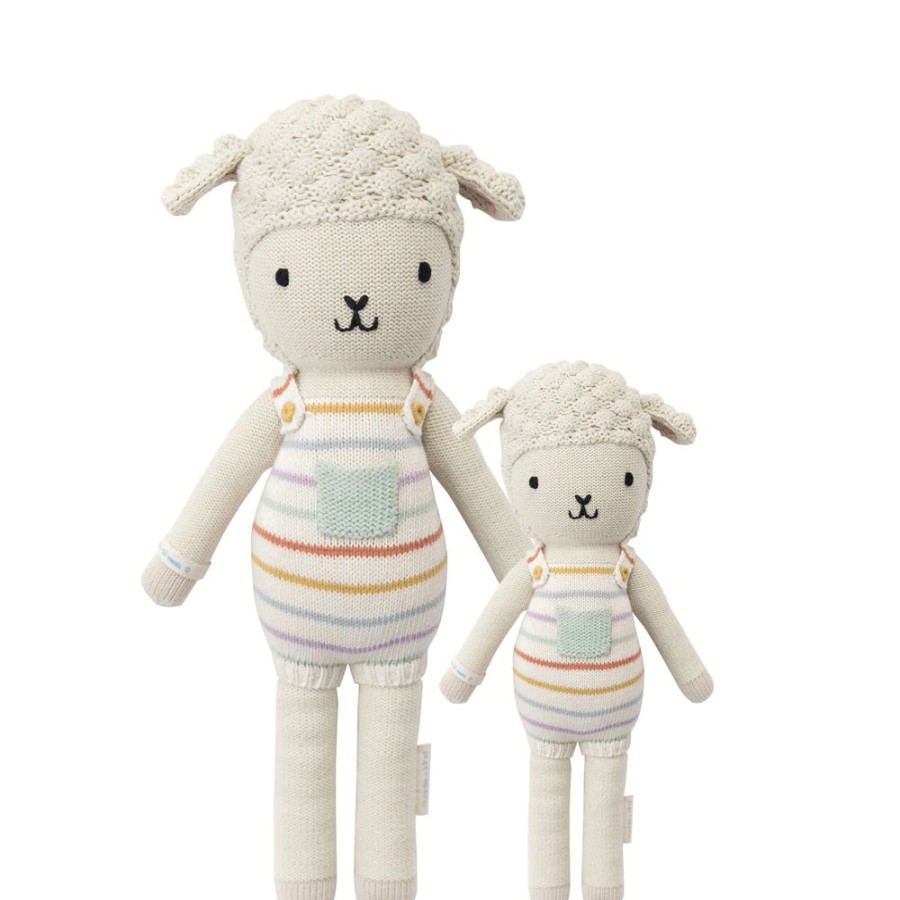 Dolls + Plushies * | Cuddle And Kind Avery The Lamb Knit Handcrafted Regular Doll