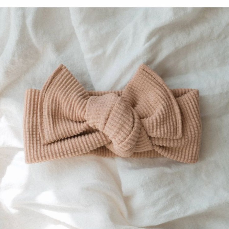 Headwear * | Mae + Skye Roseclay Waffle Knit Headwrap