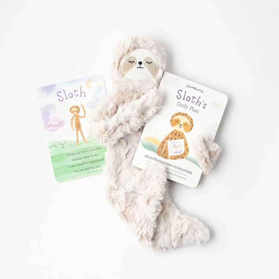 Dolls + Plushies * | Slumberkins Hazel Sloth Snuggler Routines Collection