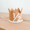 Party Time * | Cutest Little Party # 1/2 Toast Felt + White Pom Trim + White Crown Party Time