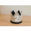 Party Time * | Cutest Little Party # 2 Silver Glitter + Navy Pom Trim + White Glitter Crown