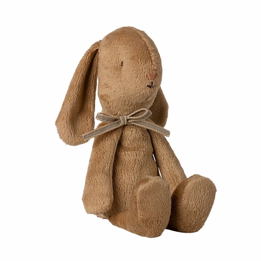 Dolls + Plushies * | Maileg Brown Soft Small Bunny Doll