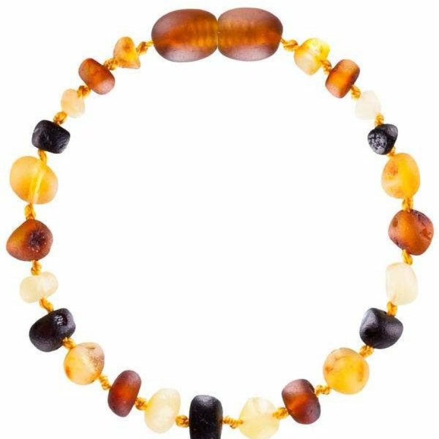 Jewelry * | Powell'S Owl Amber Baroque Unpolished Multi Four Color Bracelet