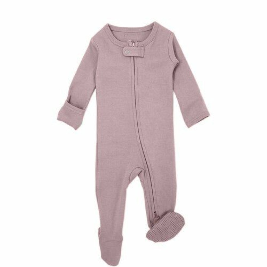 Clothing * | Loved Baby Lavender Organic Cotton Zip Sleeper Sleepers