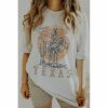 Women * | J+J Wander In West Texas Country Oversized Tee Graphic Tees