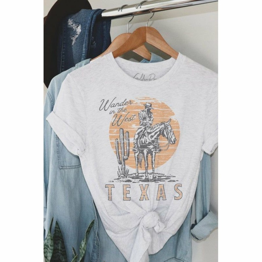 Women * | J+J Wander In West Texas Country Oversized Tee Graphic Tees