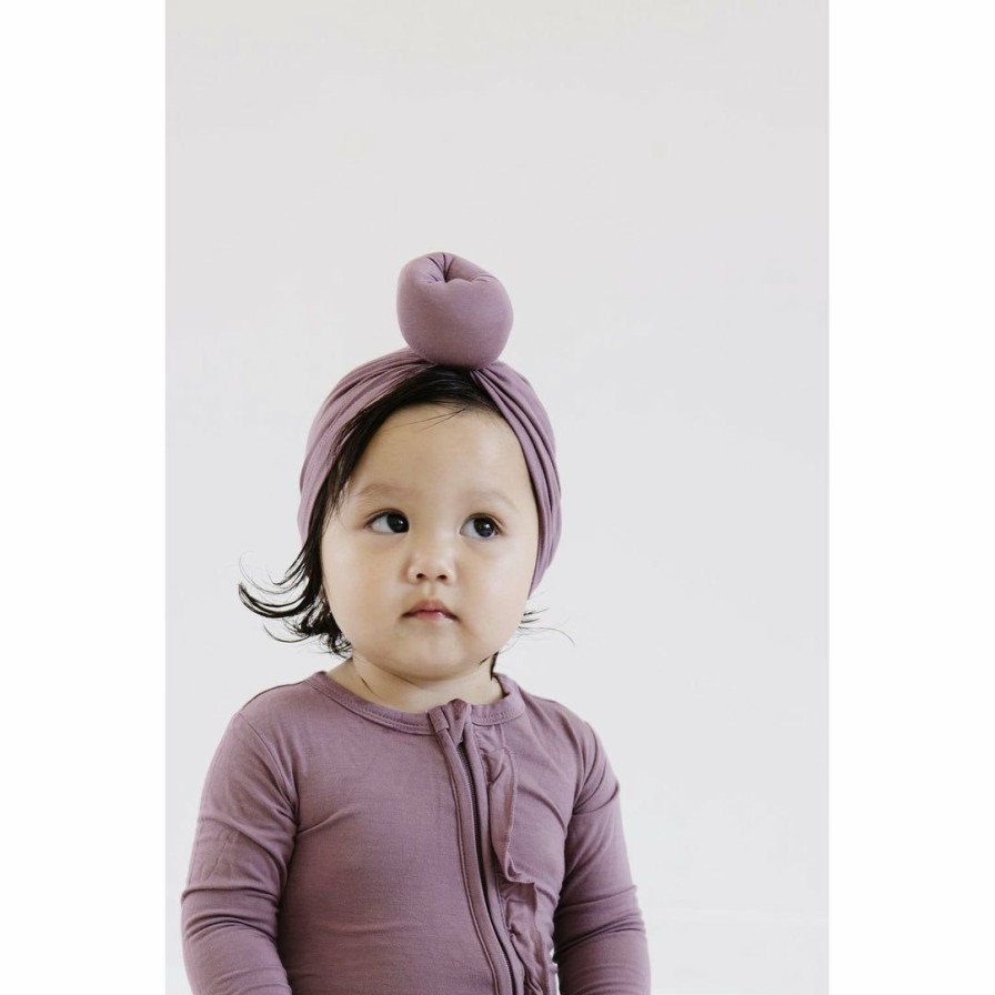 Headwear * | Joss + J Lilac Knotted Turban Hat Headwear